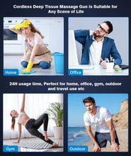 Load image into Gallery viewer, Massage Gun Deep Tissue Massager-Muscle Massage Gun for Athletes and the Elderly, Best Portable Foldable Neck Back Percussion Massage gun, Handheld Electric Massager for Muscle Relax & Pain Relief