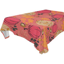 Load image into Gallery viewer, ALAZA Pumpkins Autumn Tablecloth,Washable Tablecloth,54 x 72 Inch Oblong/Rectangle Tablecloth for Family Dinner,Indoor or Outdoor Parties