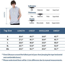 Load image into Gallery viewer, Zengjo Sleeveless Hoodie Men(XL,Blue)