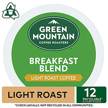 Load image into Gallery viewer, Green Mountain Coffee Breakfast Blend Single-Serve Keurig K-Cup, 12 ct