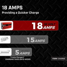 Load image into Gallery viewer, FORM 18 AMP Battery Charger for 36 Volt Club Car, EZGO & Yamaha Golf Carts with Crowfoot Plug