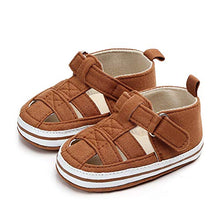 Load image into Gallery viewer, Sawimlgy Baby Girls Boys Sandals Summer Flower Dress Shoe Canvas Sneaker Soft Sole PU Leather Infant Toddler First Walkers Cribing Shoes