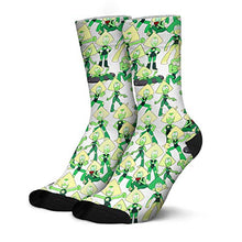 Load image into Gallery viewer, Men's Peridot-Crystal-Gems-Yellow-Hair‎-Green- Socks Long Crew Running Steven-Universe- Socks Fancy