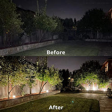 Load image into Gallery viewer, LEONLITE 8-Pack Low Voltage Landscape Pathway Lights LED, 5W 12V-24V AC/DC Wired Flood Lighting, Die-cast Aluminum, 400lm 3000K Warm White, 15-Year Lifespan