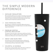 Load image into Gallery viewer, Simple Modern Classic Insulated Tumbler with Straw and Flip Lid Stainless Steel Water Bottle Iced Coffee Travel Cup, 24oz Lid & Flip, Midnight Black