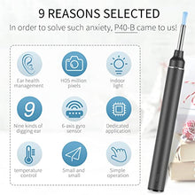 Load image into Gallery viewer, Ear Wax Removal Ear Wax Camera Cleaner Wireless Ear Otoscope with Light Earwax Cleaner Ear Wax Removal Tool for Kids, Adults & Pets