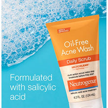 Load image into Gallery viewer, Neutrogena Oil-Free Acne Face Scrub, 2% Salicylic Acid Acne Treatment, Daily Face Wash to Prevent Breakouts, Oil Free Exfoliating Facial Cleanser for Acne-Prone Skin, 4.2 fl. oz
