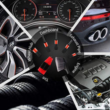 Load image into Gallery viewer, SPTA 9Pcs Wheel & Tire Brush Car Detailing kit, Easy Reach Wheel and Rim Brush, 5pcs Detailing Brushes, Short Handle Cleaning Brush, 1pc Microfiber Cleaning Cloth, Great to Clean Dirty Tires