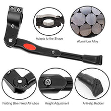 Load image into Gallery viewer, Adjustable Bicycle Kickstand, Aluminum Alloy Bicycle Side Kickstand with 2 Hexagon Wrenches, Fits for 24" 25" 26" 27" Mountain Bike/700c Road Bike/BMX/MTB