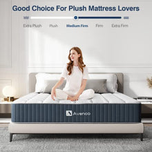 Load image into Gallery viewer, Queen Mattress,Avenco Queen Size Mattress,10 Inch Hybrid Queen Mattress in a Box,Innerspring and Comfortable Foam,Back Pain Relief, CertiPUR-US, 10 Years Support