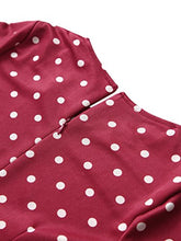 Load image into Gallery viewer, CISMARK Women's Polka Dot Short Sleeve Bodycon Bodycon Wear to Work Dress,Red,Small