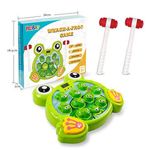 Load image into Gallery viewer, YEEBAY Interactive Whack A Frog Game, Learning, Active, Early Developmental Toy, Fun Gift for Age 2,3, 4, 5, 6, 7, 8 Years Old Kids, Boys, Girls,2 Hammers Included