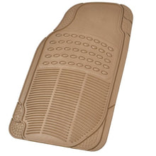 Load image into Gallery viewer, BDK Original ProLiner 3 Piece Heavy Duty Front & Rear Rubber Floor Mats for Car SUV Van & Truck, Beige - All Weather Floor Protection Fits Most Vehicles