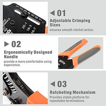 Load image into Gallery viewer, IWISS IWD-1620 Deutsch Size 16 Crimper, Solid Barrel Contact & Circular Connector Contacts Crimping Tool, 8 Indents Wire Crimper, AWG16 to AWG20