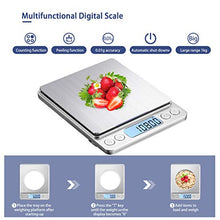Load image into Gallery viewer, KUBEI Upgraded Large Range Small Kitchen Scale 1kg/0.01g, USB Charging Mini Food Electronic Scale, High Accuracy Cooking Scale, Pocket Scale with LCD Display
