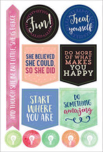 Load image into Gallery viewer, Essential Weekly Planner Stickers - She Believed She Could (Set of 160 Stickers)