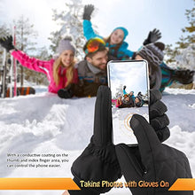 Load image into Gallery viewer, Flamino Winter Ski Gloves, Made with 3M Thinsulate Insulation, Waterproof Work Gloves with Touchscreen, Warm Snow Gloves for Women and Men in Cold Weathers
