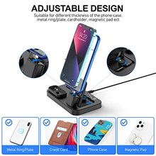 Load image into Gallery viewer, 3 in 1 Charging Station for Apple Products, Removable Charging Stand for iPhone Series AirPods Pro/3/2/1, Charging Dock for Apple Watch SE/7/6/5/4/3/2/1(with 10W Adapter and Cable)(Black)