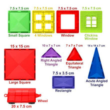 Load image into Gallery viewer, Desire Deluxe Magnetic Tiles Blocks Building Set for Kids – Learning Educational Toys for Boys Girls for Age 3 - 8 Year-Old – Birthday Present Gift (57PC)