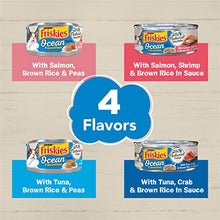 Load image into Gallery viewer, Purina Friskies Ocean Favorites Wet Cat Food Pate and Meaty Bits Variety Pack With Salmon and Tuna - (24) 5.5 oz. Cans