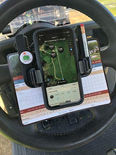 Load image into Gallery viewer, Caddie Buddy Golf Cart Steering Wheel Phone Mount/Scorecard Pro