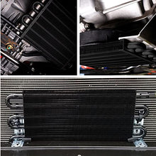 Load image into Gallery viewer, EVIL ENERGY 5/16" Transmission Oil Cooler, 4 Pass Tube and Fin Cooler Kit Universal Aluminium Black