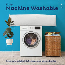 Load image into Gallery viewer, Snuggle-Pedic Full Body Pillow for Adults - Made in USA, 20 x 54 Long Pillow w/ Shredded Memory Foam & Kool-Flow Pillow Cover, GreenGuard Gold Certified