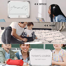 Load image into Gallery viewer, Small Dry Erase White Board 12" x 16", Portable Magnetic Hanging Whiteboard for Wall -3 x Dry Erase Markers, 4 x Magnets, 1 x Eraser, Cubicle Memo Board for Kids, Home, Office, School (White)