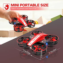 Load image into Gallery viewer, NEHEME NH330 Mini Drones for Kids Beginners Adults, RC Small Helicopter Quadcopter with Headless Mode, Auto Hovering, Throw to Go, 3D Flip and 2 Batteries, Indoor Flying Toys/Gift for Boys Girls