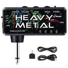 Load image into Gallery viewer, Donner Guitar Headphone AMP Heavy Metal Pocket FX Chorus Rechargeable Mini Practice Amplifier