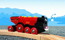 Load image into Gallery viewer, BRIO World 33592 Mighty Red Action Locomotive | Battery Operated Toy Train With Light and Sound Effects for Kids Age 3 and Up