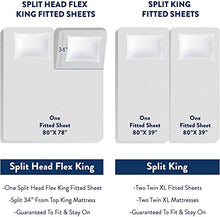Load image into Gallery viewer, Split California King Sheets Sets for Adjustable beds-5 Piece Sheet Set-Hotel Luxury Premium 1800 Series Brushed Microfiber Sheet Set-Deep Pocket fits upto 16" Split California King Sheets Taupe
