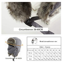 Load image into Gallery viewer, Jeff & Aimy Trapper Hat Aviator Earflap Hat Faux Fur Warm Winter Hat for Men Russian Ushanka Black