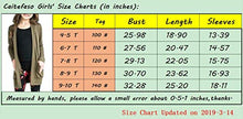 Load image into Gallery viewer, Girls Cute Long Sleeve Duster Cardigans Kids Casual Plain Soft Knit Jackets Cover Up Wrap Tops Outwear with Pockets