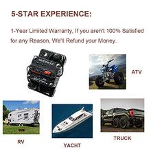 Load image into Gallery viewer, LYCAEA 50 Amp Circuit Breaker for Boat Trolling with Manual Reset Surface Mount,Water Proof IP67,12V- 48V DC