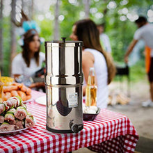 Load image into Gallery viewer, British Berkefeld 2.24 Gallon Gravity-Fed Water Filter System- Stainless Steel with 2x ATC Super Sterasyl Candle Filters