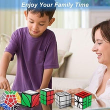 Load image into Gallery viewer, Tresbro Speed Cube Set of 5 Pack - Mirror Cube, Megaminx, 2x2x3 Cuboid Cube, Ivy Skew Cube, SQ-1 Cube, Magic Cube Bundle Puzzle Toys for Kids and Adults