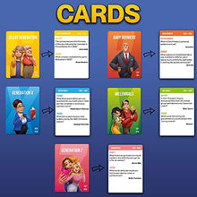 Load image into Gallery viewer, OK Boomer Trivia Card Game | for Game Night, Holiday Party, Camping Games, Travel Cards or Funny Gift | Trivia for All Ages 12+