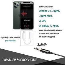 Load image into Gallery viewer, PoP voice Professional Lavalier Microphone with TRRS Y Splitter for iPhone Android PC YouTube Interview Video