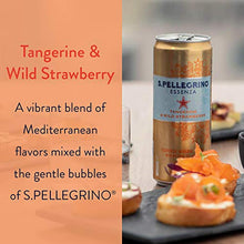 Load image into Gallery viewer, S.Pellegrino Essenza Tangerine & Wild Strawberry Flavored Mineral Water, 11.2 Fluid Ounce (Pack of 8)