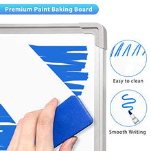 Load image into Gallery viewer, Small Dry Erase White Board, ARCOBIS 12" x 16" Magnetic Hanging Double-Sided Whiteboard for Wall, Portable Mini Easel Board for Kids Drawing, Kitchen Grocery List, Cubicle Planning Memo Board