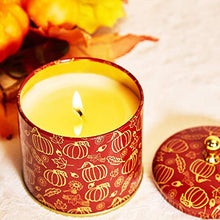 Load image into Gallery viewer, Leize Fall Candles, Pumpkin Cinnamon Scented Candles, 100% Soy Candles for Home, Highly Scented Aromatherapy Candles, 50 Hours Long Burning, Candles Gifts for Halloween Christmas Home Decoration
