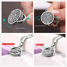 Load image into Gallery viewer, LOVECOM 925 Sterling Silver Rotating Charm Pendants for Women Mother Men Buddhism Wisdom Mercy Gifts (Pendant) (Silver Pendant)