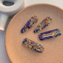 Load image into Gallery viewer, 12 Pcs Hair Clips Pearl Hair Barrettes for Woman Fashion Geometric Acrylic Resin Alligator Hair Pins Large Bows/Clips/Ties for Valentines Day Gifts Bling Headwear Barrette Styling Tools Accessories