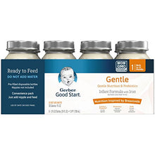 Load image into Gallery viewer, Gerber Good Start Gentle Non-GMO Ready to Feed Infant Formula Nursers Stage 1, 3 Ounces (Pack of 48)