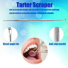 Load image into Gallery viewer, Dental Tools Stainless Steel Dental Pick Dental Floss Dental Hygiene Tool Set Tooth Scraper Plaque Tartar Remover Dental Tweezers Gum Floss for Personal Oral Care & Pet Use (6 Pack)