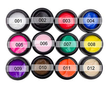 Load image into Gallery viewer, 12pcs 3D Sculpture Gel, Saviland Carving Gels Nail Polish for Decoration Patterns Nail Art Kit(White,Pink,Red,Blue,Black)