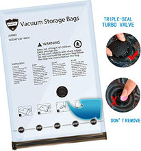 Load image into Gallery viewer, SUOCO Vacuum Storage Bags Jumbo 6 Pack (40 x 30 inch), Space Saver Compression Bags with Hand Pump