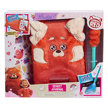 Load image into Gallery viewer, Just Play Disney and Pixar Turning Red Plush Secret Journal with UV Light Pen, Hidden Compartment, and Sticker Sheets