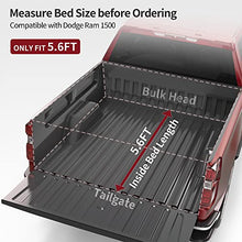 Load image into Gallery viewer, oEdRo Soft Tri-Fold Truck Bed Tonneau Cover Compatible with 2009-2023 Dodge Ram 1500 (Inclu. Classic & New), Fleetside 5.6 Ft Bed w/o Ram Box